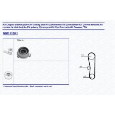 341311181101 MAGNETI MARELLI Комплект ремня грм