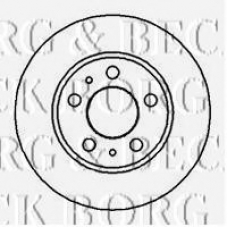 BBD4865 BORG & BECK Тормозной диск