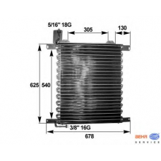 8FC 351 300-031 HELLA Конденсатор, кондиционер