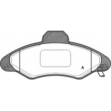 BPA0331.04 OPEN PARTS Комплект тормозных колодок, дисковый тормоз