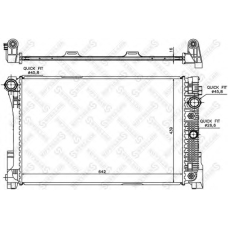 10-26554-SX STELLOX Радиатор, охлаждение двигателя