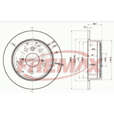 BD-2443 FREMAX Тормозной диск