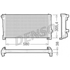 DRM09107 DENSO Радиатор, охлаждение двигателя