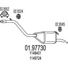 01.97730 MTS Глушитель выхлопных газов конечный