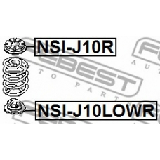NSI-J10LOWR FEBEST Тарелка пружины