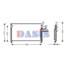 562130N AKS DASIS Конденсатор, кондиционер