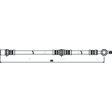 HOS3421 APEC Тормозной шланг