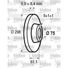 186568 VALEO Тормозной диск