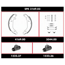 SPK 3169.03 REMSA Комплект тормозов, барабанный тормозной механизм