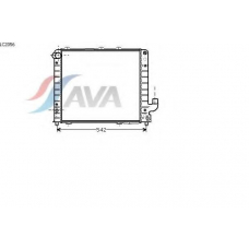 LC2056 AVA Радиатор, охлаждение двигателя