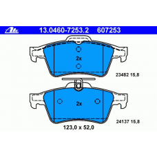 13.0460-7253.2 ATE Комплект тормозных колодок, дисковый тормоз