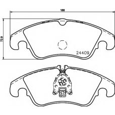 T2521 PAGID Комплект тормозных колодок, дисковый тормоз