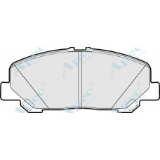 PAD1580 APEC Комплект тормозных колодок, дисковый тормоз