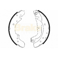 SH2486 BRAKE ENGINEERING Комплект тормозных колодок