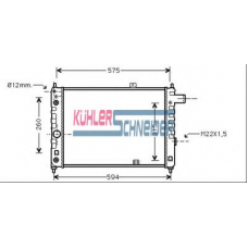 0602201 KUHLER SCHNEIDER Радиатор, охлаждение двигател