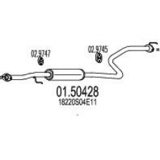 01.50428 MTS Средний глушитель выхлопных газов