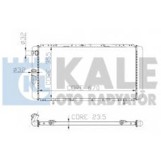 208500 KALE OTO RADYATOR Радиатор, охлаждение двигателя