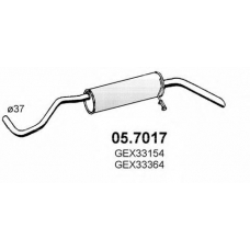 05.7017 ASSO Глушитель выхлопных газов конечный