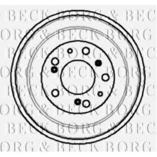 BBR7011 BORG & BECK Тормозной барабан