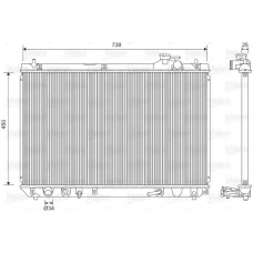 701608 VALEO Радиатор, охлаждение двигателя