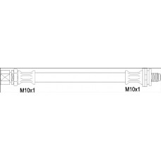 G1901.52 WOKING Тормозной шланг