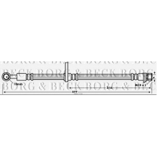 BBH7750 BORG & BECK Тормозной шланг