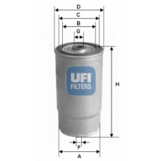 24.122.00 UFI Топливный фильтр