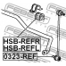 HSB-REFL FEBEST Опора, стабилизатор