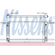 69108 NISSENS Радиатор, охлаждение двигателя