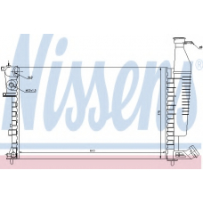 63574A NISSENS Радиатор, охлаждение двигателя
