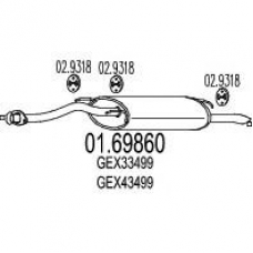 01.69860 MTS Глушитель выхлопных газов конечный