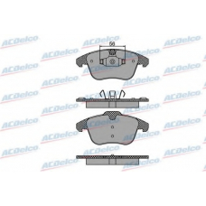 AC867781D AC Delco Комплект тормозных колодок, дисковый тормоз