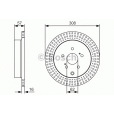 0 986 479 T16 BOSCH Тормозной диск