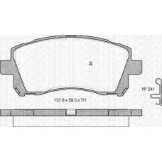 8110 68173 TRIDON Brake pads - front