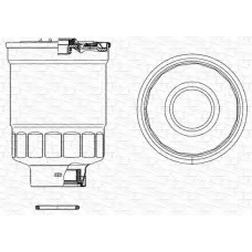 213908523000 MAGNETI MARELLI Топливный фильтр