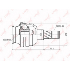 CI1810 LYNX Ci-1810 шрус внутренний lynx