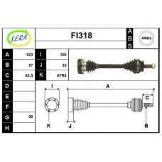 FI318 SERA Приводной вал