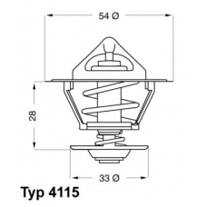 4115.92D WAHLER Термостат, охлаждающая жидкость