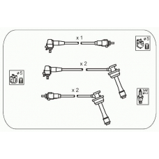 JP213 JANMOR Комплект проводов зажигания