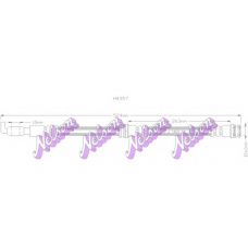 H4357 Brovex-Nelson Тормозной шланг