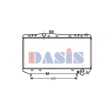 211580N AKS DASIS Радиатор, охлаждение двигателя