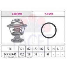 7.8389 FACET Термостат, охлаждающая жидкость