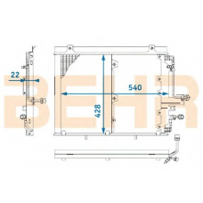 7401125 BEHR Condenser