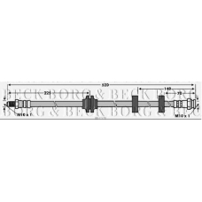 BBH7778 BORG & BECK Тормозной шланг