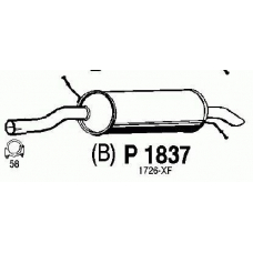 P1837 FENNO Глушитель выхлопных газов конечный