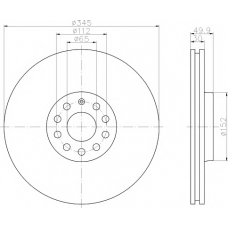 MDC1718 MINTEX Тормозной диск