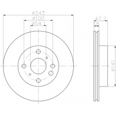 MDC882 MINTEX Тормозной диск