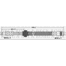 BBH6935 BORG & BECK Тормозной шланг