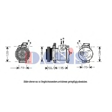 850366N AKS DASIS Компрессор, кондиционер