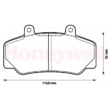 571370B BENDIX Комплект тормозных колодок, дисковый тормоз